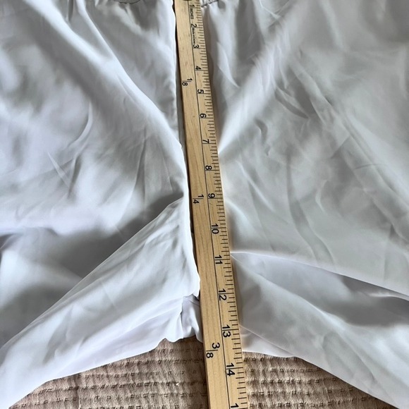 Abercrombie & Fitch Wide Leg Pants Women XL Regular White Pull On Crepe Pockets - Picture 11 of 14